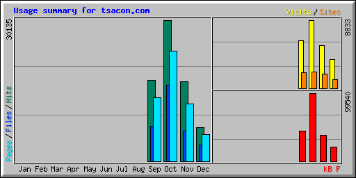 Usage summary for tsacon.com